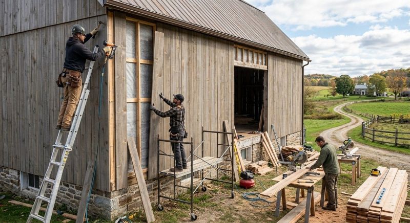 Barn Siding Replacement in Knox County, OH