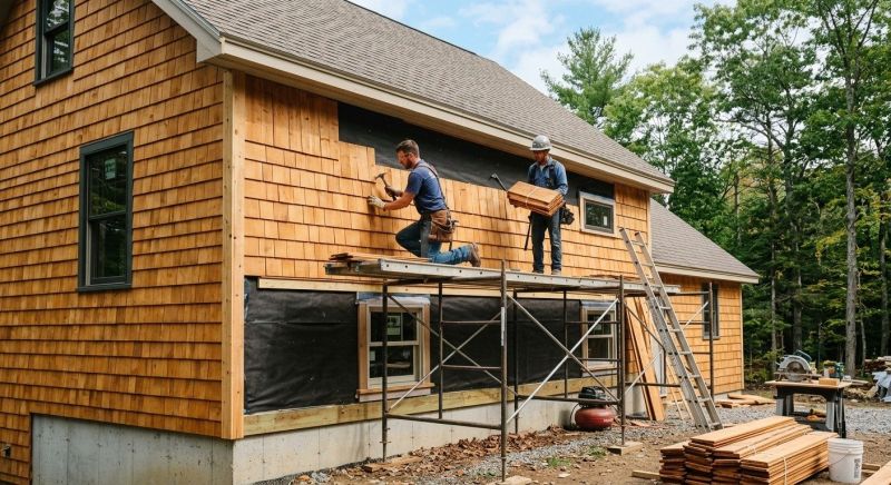 Cedar Siding Installation in Martinsburg, OH