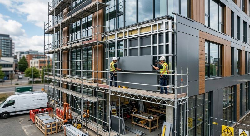 Facade Cladding Installation in Granville, OH