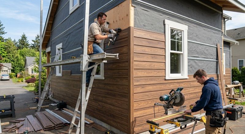 Faux Wood Siding Installation in Knox County, OH