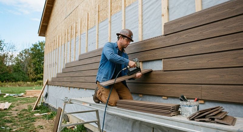 Faux Wood Siding Installation in Reynoldsburg, OH