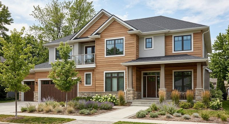 Faux Wood Siding Installation in Reynoldsburg, OH