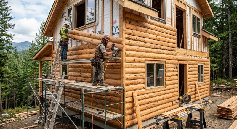 Log Home Siding Installation in Granville, OH