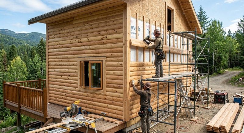 Log Siding Installation in Johnstown, OH