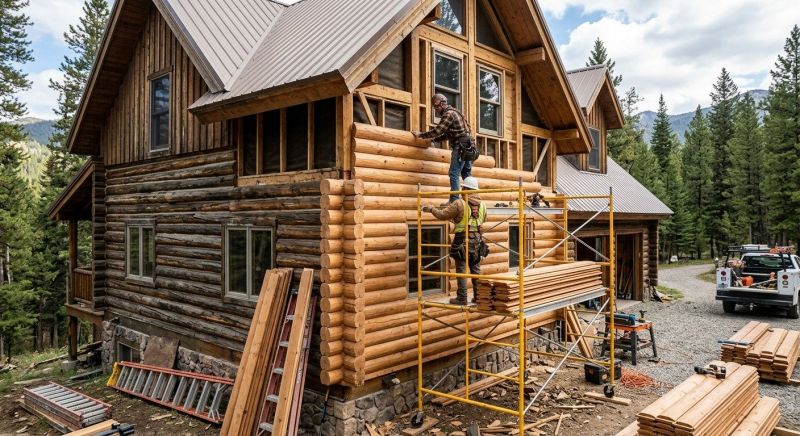 Log Siding Installation in Sunbury, OH