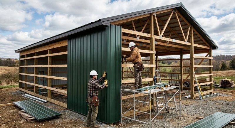 Pole Barn Siding Installation in Granville, OH