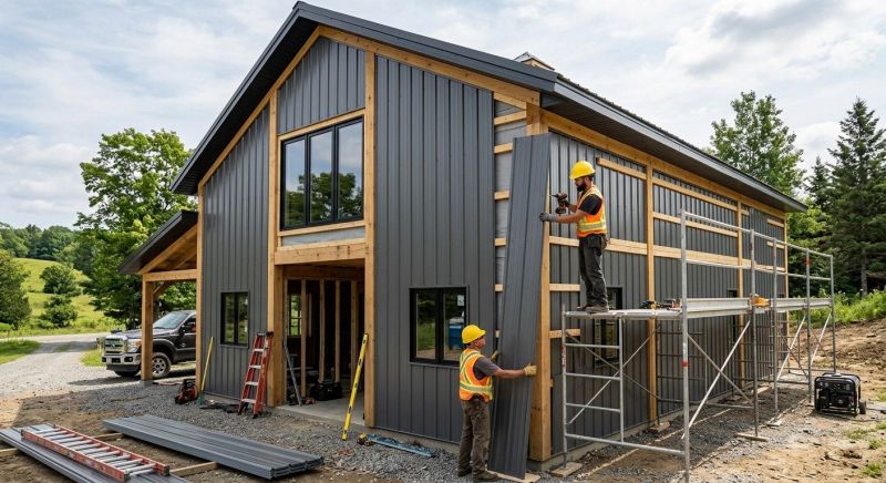 Pole Barn Siding Installation in Granville, OH