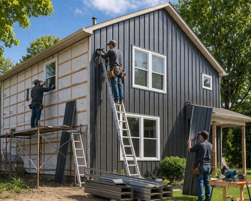 Sheet Metal Siding Replacement in Granville, OH