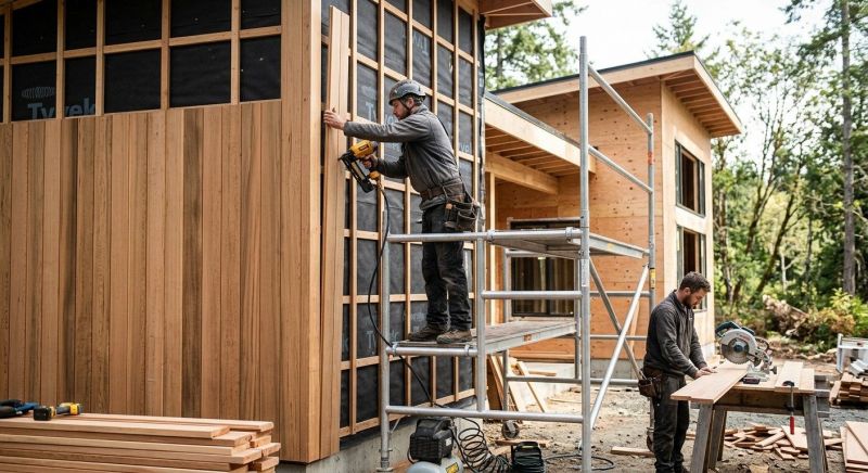 Wood Cladding Installation in Pickerington, OH