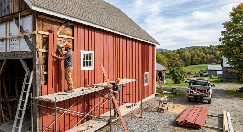 Barn Wood Siding Installation